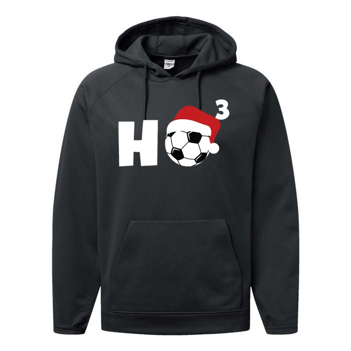 'Ho Ho Ho' Soccer Christmas Performance Fleece Hoodie