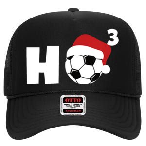 'Ho Ho Ho' Soccer Christmas High Crown Mesh Back Trucker Hat