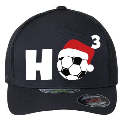 'Ho Ho Ho' Soccer Christmas Flexfit Unipanel Trucker Cap