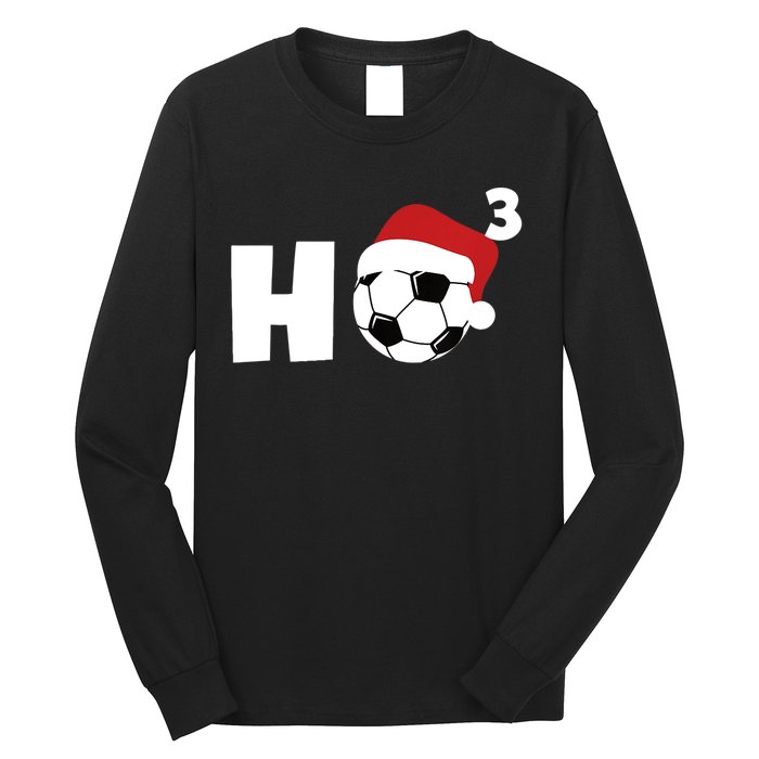 'Ho Ho Ho' Soccer Christmas Long Sleeve Shirt