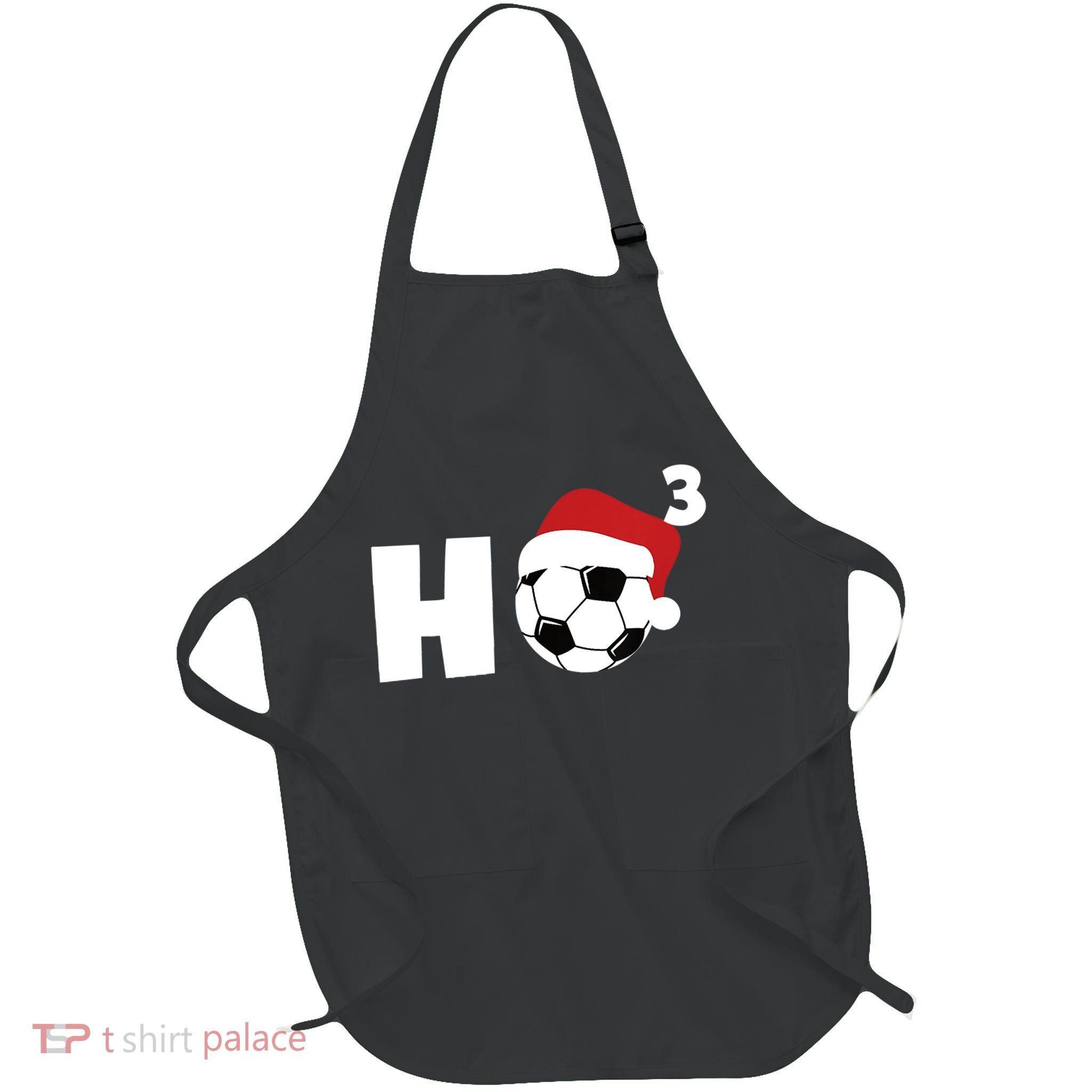 'Ho Ho Ho' Soccer Christmas Full-Length Apron With Pockets