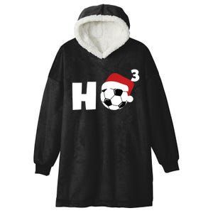 'Ho Ho Ho' Soccer Christmas Hooded Wearable Blanket