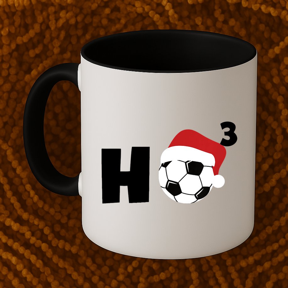 'Ho Ho Ho' Soccer Christmas Mug