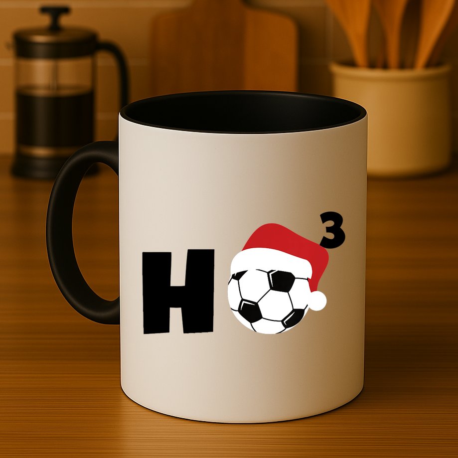 'Ho Ho Ho' Soccer Christmas Mug