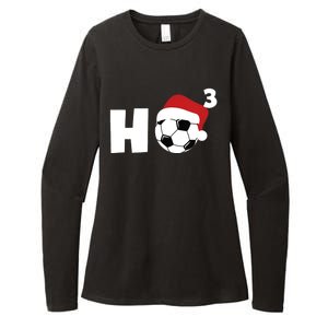 'Ho Ho Ho' Soccer Christmas Womens CVC Long Sleeve Shirt