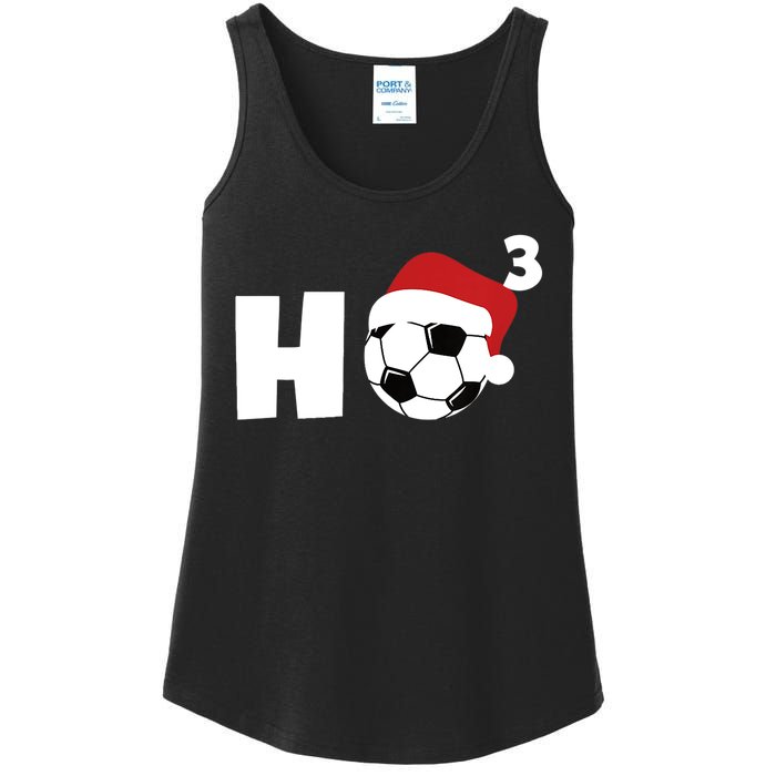 'Ho Ho Ho' Soccer Christmas Ladies Essential Tank