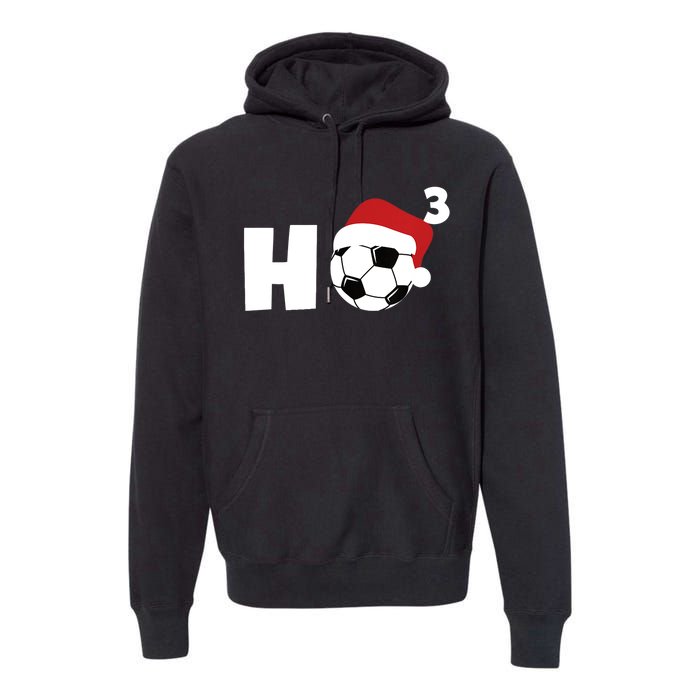 'Ho Ho Ho' Soccer Christmas Premium Hoodie