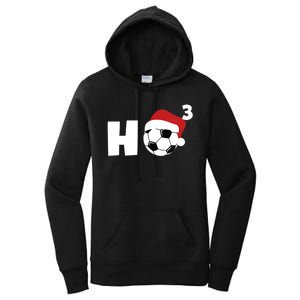 'Ho Ho Ho' Soccer Christmas Women's Pullover Hoodie