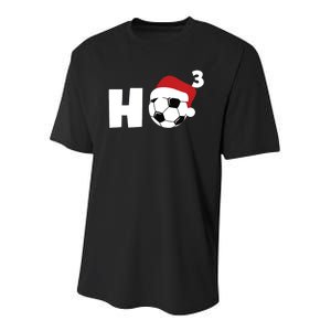 'Ho Ho Ho' Soccer Christmas Youth Performance Sprint T-Shirt