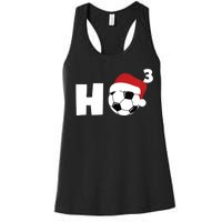 'Ho Ho Ho' Soccer Christmas Women's Racerback Tank