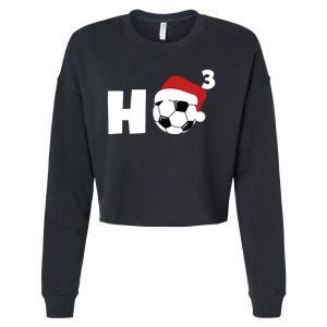 'Ho Ho Ho' Soccer Christmas Cropped Pullover Crew