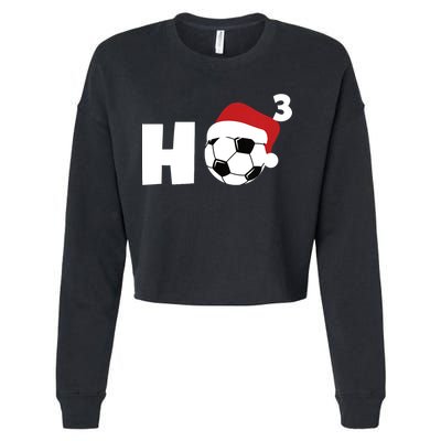 'Ho Ho Ho' Soccer Christmas Cropped Pullover Crew