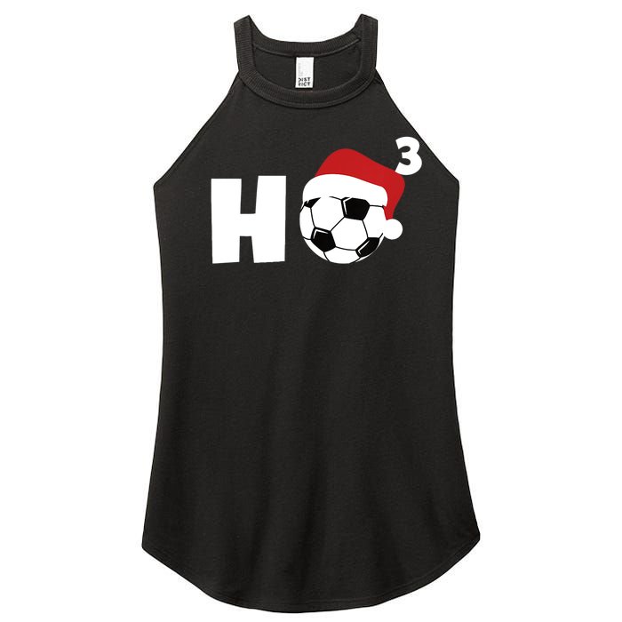 'Ho Ho Ho' Soccer Christmas Women's Perfect Tri Rocker Tank