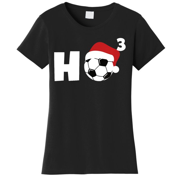 'Ho Ho Ho' Soccer Christmas Women's T-Shirt