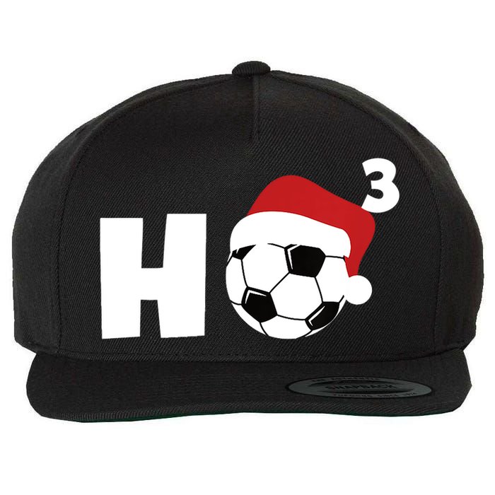 'Ho Ho Ho' Soccer Christmas Wool Snapback Cap