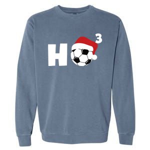 'Ho Ho Ho' Soccer Christmas Garment-Dyed Sweatshirt