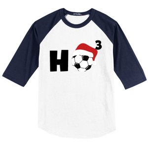 'Ho Ho Ho' Soccer Christmas Baseball Sleeve Shirt