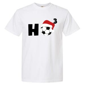 'Ho Ho Ho' Soccer Christmas Garment-Dyed Heavyweight T-Shirt