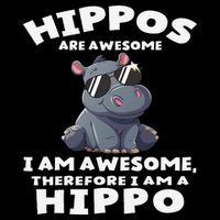 Hippo Hippopotamus Hippos Are Awesome Gifts Cute Backpack