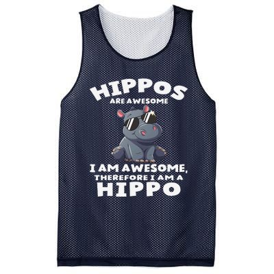 Hippo Hippopotamus Hippos Are Awesome Gifts Cute Mesh Reversible Basketball Jersey Tank