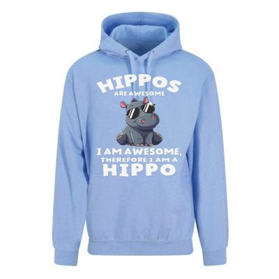 Hippo Hippopotamus Hippos Are Awesome Gifts Cute Unisex Surf Hoodie