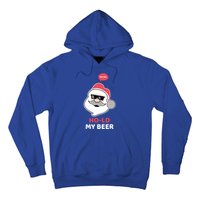 Ho Ho Hold My Beer Funny Christmas Santa Claus Xmas Gift Hoodie