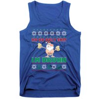 Ho Ho Holy Shit IM Drunk Naked Santa Claus Ugly Christmas Gift Tank Top