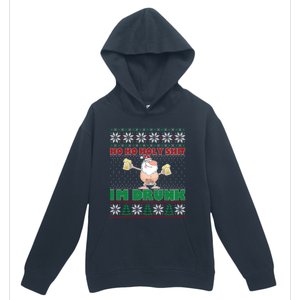 Ho Ho Holy Shit IM Drunk Naked Santa Claus Ugly Christmas Gift Urban Pullover Hoodie