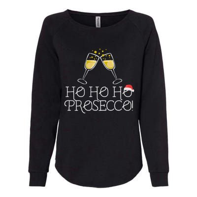 Ho Ho Ho Prosecco Funny Christmas Wine Spirit Holiday Meme Cute Gift Womens California Wash Sweatshirt