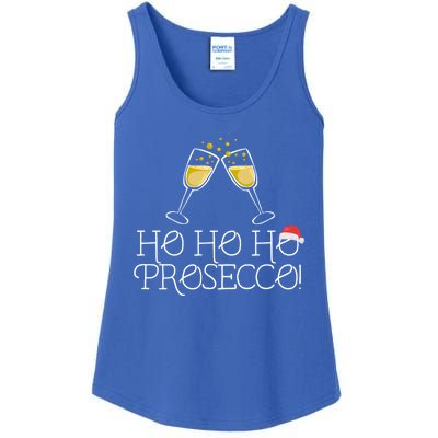 Ho Ho Ho Prosecco Funny Christmas Wine Spirit Holiday Meme Cute Gift Ladies Essential Tank