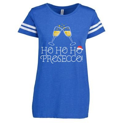 Ho Ho Ho Prosecco Funny Christmas Wine Spirit Holiday Meme Cute Gift Enza Ladies Jersey Football T-Shirt