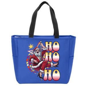 Ho Ho Ho Drag Queen Santa Claus Funny Lgbt Christmas Great Gift Zip Tote Bag