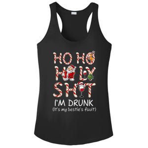 Ho Ho Holy Shit IM Drunk Wine Santa Christmas Gift Ladies PosiCharge Competitor Racerback Tank