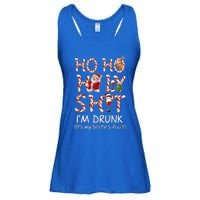 Ho Ho Holy Shit IM Drunk Wine Santa Christmas Gift Ladies Essential Flowy Tank