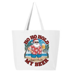 Ho Ho Hold My Beer Beach Santa Funny Christmas Great Gift 25L Jumbo Tote