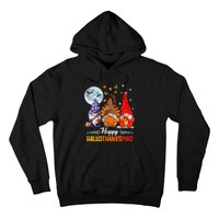 Happy HalloThanksMas Halloween Thanksgiving Christmas Gnomes Hoodie