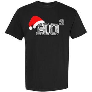 Ho Ho Ho X 3 Third Power Funny Christmas Holiday Humor Garment-Dyed Heavyweight T-Shirt