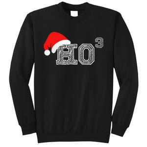 Ho Ho Ho X 3 Third Power Funny Christmas Holiday Humor Sweatshirt