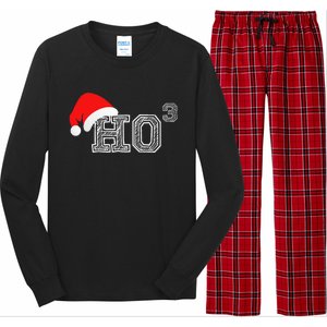 Ho Ho Ho X 3 Third Power Funny Christmas Holiday Humor Long Sleeve Pajama Set