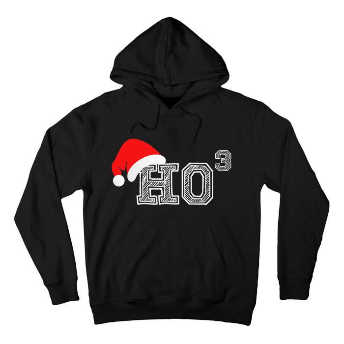 Ho Ho Ho X 3 Third Power Funny Christmas Holiday Humor Tall Hoodie