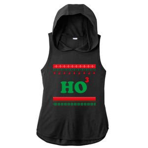 Ho Ho Ho Maths Chistmas Ugly Christmas Sweater Gift Ladies PosiCharge Tri-Blend Wicking Draft Hoodie Tank