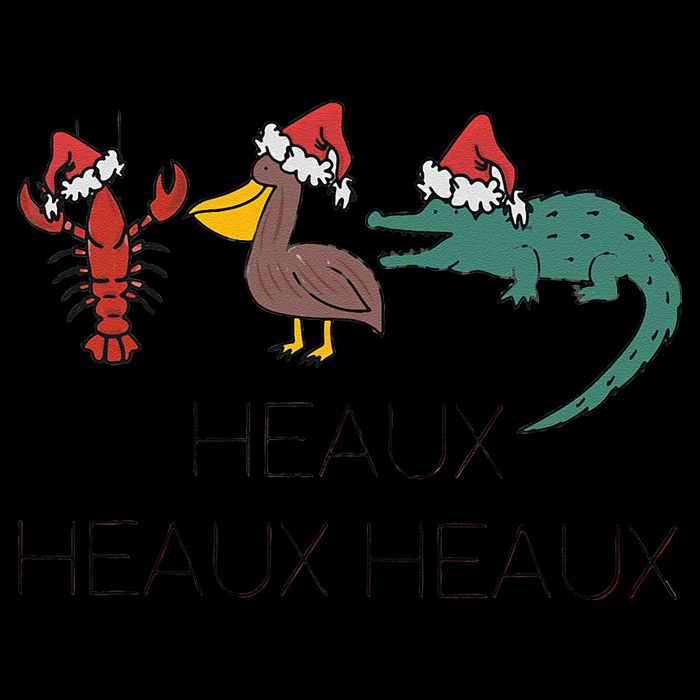Heaux Heaux Heaux Funny Louisiana Cajun Christmas Holiday Impact Tech Backpack