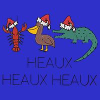 Heaux Heaux Heaux Funny Louisiana Cajun Christmas Holiday Baby Bodysuit