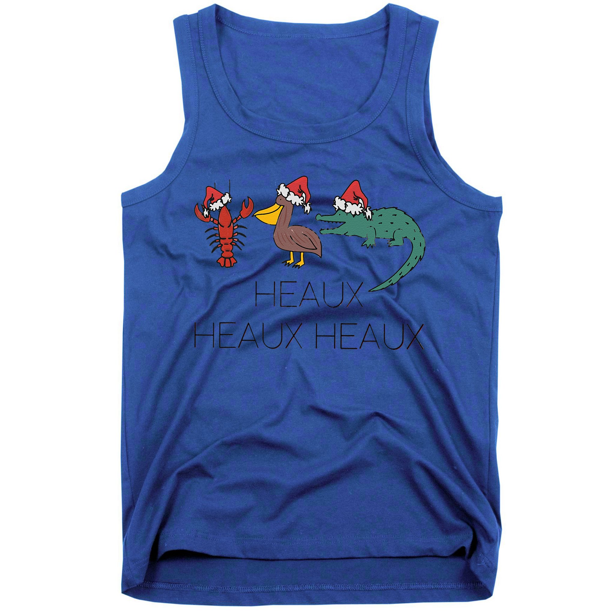 Heaux Heaux Heaux Funny Louisiana Cajun Christmas Holiday Tank Top