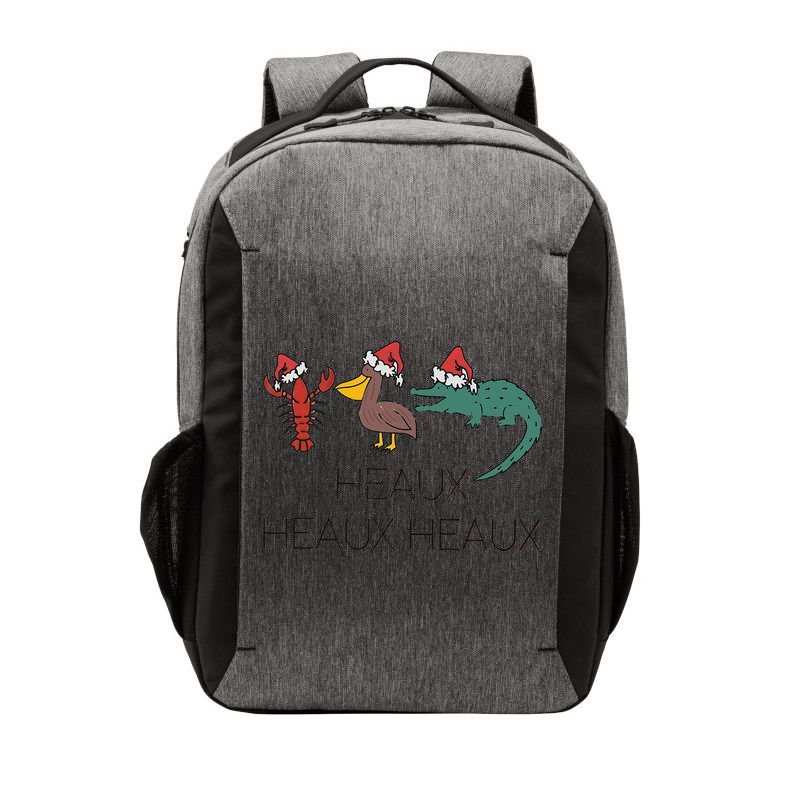 Heaux Heaux Heaux Funny Louisiana Cajun Christmas Holiday Vector Backpack