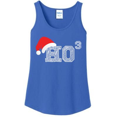 Ho Ho Ho X 3 Third Power Funny Christmas Holiday Humor Gift Ladies Essential Tank