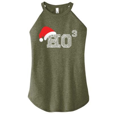 Ho Ho Ho X 3 Third Power Funny Christmas Holiday Humor Gift Women's Perfect Tri Rocker Tank