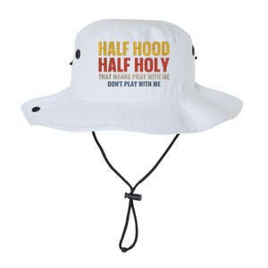 Half Hood Half Holy Pray With Me Don't Play With Me Funny Gift Legacy Cool Fit Booney Bucket Hat