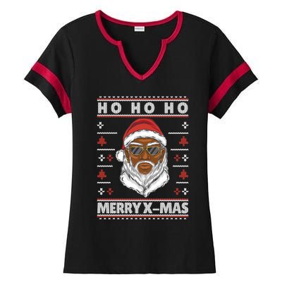 Ho Ho Ho The Cool Santa Claus Is Coming To The Party Meaningful Gift Ladies Halftime Notch Neck Tee