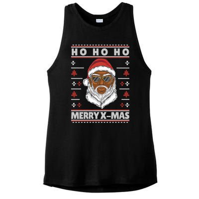 Ho Ho Ho The Cool Santa Claus Is Coming To The Party Meaningful Gift Ladies PosiCharge Tri-Blend Wicking Tank